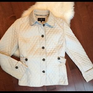 Quilted cream colored jacket